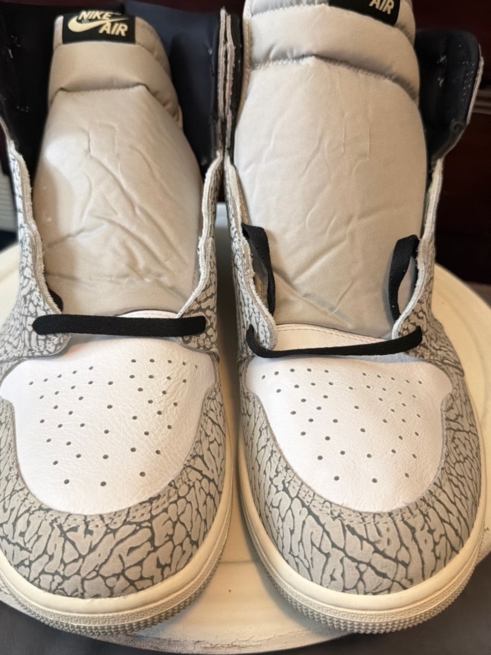 Nike Jordan 1 Retro High White Cement Dead Stock Size 18 No Box